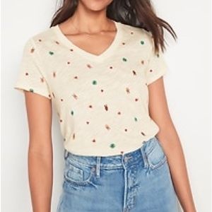 Old Navy hippie Heart and peace sign global short sleeve T-Shirt size 2X NWT